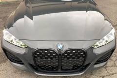 BMW hood after installation