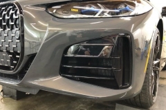 BMW front bumper after installation
